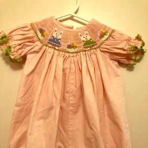 Candyland Smocked Rabbit Bubble